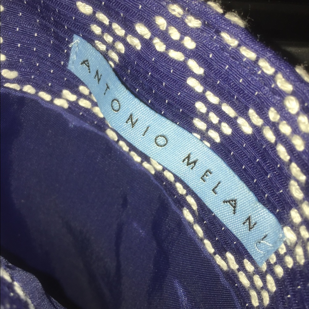 Miranda Skirt Antonio Melani sz 14 blue polka dot - Picture 5 of 6